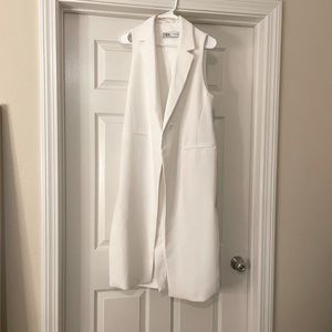 Zara White Vest